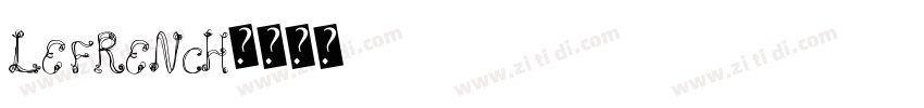 LE FRENCH字体转换